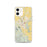 Custom Kalispell Montana Map iPhone 12 Phone Case in Woodblock
