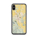 Custom Kalispell Montana Map Phone Case in Woodblock