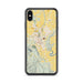 Custom Kalispell Montana Map Phone Case in Woodblock