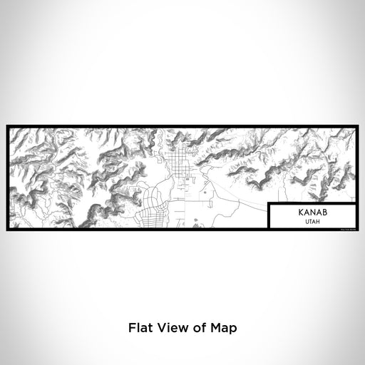 Flat View of Map Custom Kanab Utah Map Enamel Mug in Classic