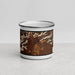 Front View Custom Kanab Utah Map Enamel Mug in Ember