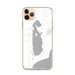 Custom iPhone 11 Pro Max Kangaroo Lake Wisconsin Map Phone Case in Classic