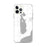 Custom iPhone 12 Pro Max Kangaroo Lake Wisconsin Map Phone Case in Classic