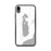 Custom iPhone XR Kangaroo Lake Wisconsin Map Phone Case in Classic