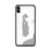 Custom iPhone XS Max Kangaroo Lake Wisconsin Map Phone Case in Classic