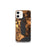 Custom iPhone 12 mini Kangaroo Lake Wisconsin Map Phone Case in Ember
