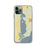 Custom iPhone 11 Pro Kangaroo Lake Wisconsin Map Phone Case in Woodblock
