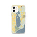 Custom iPhone 12 Kangaroo Lake Wisconsin Map Phone Case in Woodblock