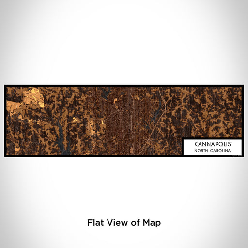 Flat View of Map Custom Kannapolis North Carolina Map Enamel Mug in Ember