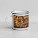 Left View Custom Kansas City Kansas Map Enamel Mug in Ember