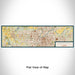 Flat View of Map Custom Kansas City Kansas Map Enamel Mug in Woodblock