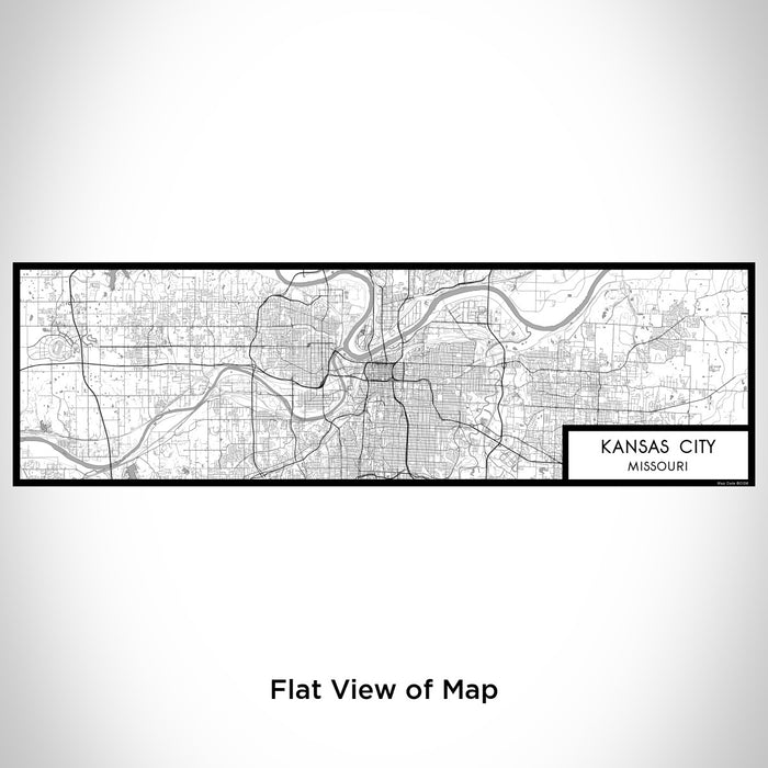 Flat View of Map Custom Kansas City Missouri Map Enamel Mug in Classic