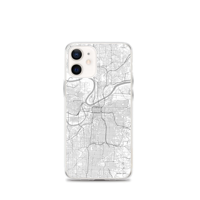 Custom Kansas City Missouri Map iPhone 12 mini Phone Case in Classic