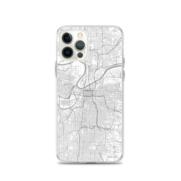 Custom Kansas City Missouri Map iPhone 12 Pro Phone Case in Classic