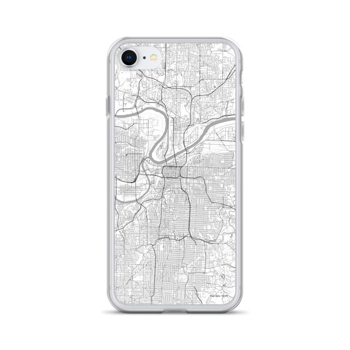 Custom Kansas City Missouri Map iPhone SE Phone Case in Classic
