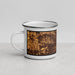 Left View Custom Kansas City Missouri Map Enamel Mug in Ember
