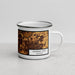 Right View Custom Kansas City Missouri Map Enamel Mug in Ember