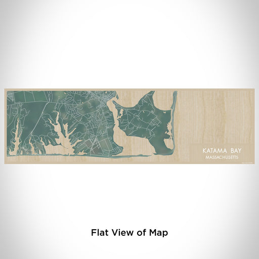 Flat View of Map Custom Katama Bay Massachusetts Map Enamel Mug in Afternoon