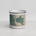 Front View Custom Katama Bay Massachusetts Map Enamel Mug in Afternoon