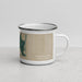 Right View Custom Katama Bay Massachusetts Map Enamel Mug in Afternoon