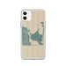 Custom iPhone 11 Katama Bay Massachusetts Map Phone Case in Afternoon