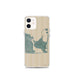 Custom iPhone 12 mini Katama Bay Massachusetts Map Phone Case in Afternoon
