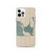 Custom iPhone 12 Pro Katama Bay Massachusetts Map Phone Case in Afternoon