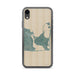 Custom iPhone XR Katama Bay Massachusetts Map Phone Case in Afternoon
