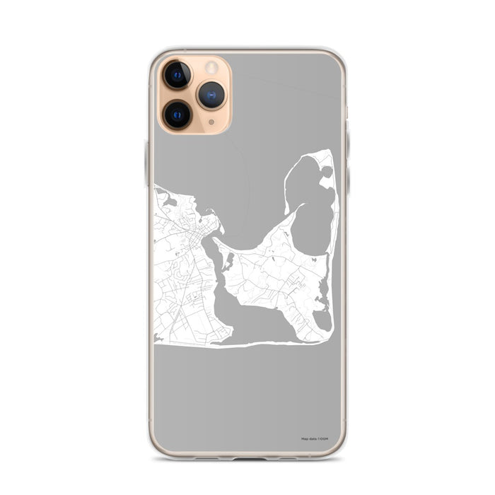 Custom iPhone 11 Pro Max Katama Bay Massachusetts Map Phone Case in Classic