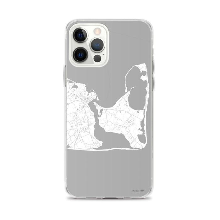 Custom iPhone 12 Pro Max Katama Bay Massachusetts Map Phone Case in Classic