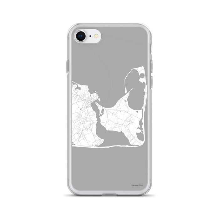 Custom iPhone SE Katama Bay Massachusetts Map Phone Case in Classic