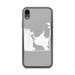 Custom iPhone XR Katama Bay Massachusetts Map Phone Case in Classic