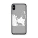Custom iPhone X/XS Katama Bay Massachusetts Map Phone Case in Classic