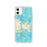 Custom iPhone 11 Katama Bay Massachusetts Map Phone Case in Watercolor