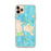 Custom iPhone 11 Pro Max Katama Bay Massachusetts Map Phone Case in Watercolor