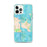 Custom iPhone 12 Pro Max Katama Bay Massachusetts Map Phone Case in Watercolor