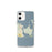 Custom iPhone 12 mini Katama Bay Massachusetts Map Phone Case in Woodblock