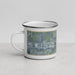 Left View Custom Katy Texas Map Enamel Mug in Afternoon