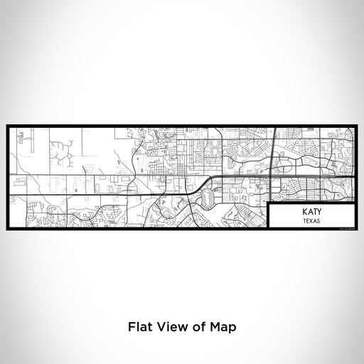 Flat View of Map Custom Katy Texas Map Enamel Mug in Classic