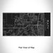 Rendered View of Katy Texas Map Engraving on 17oz Stainless Steel Insulated Cola Bottle in Black