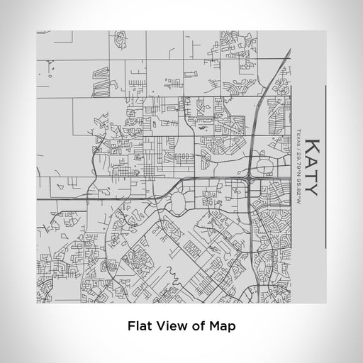 Rendered View of Katy Texas Map Engraving on 17oz Stainless Steel Insulated Tumbler