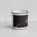 Left View Custom Kauai Hawaii Map Enamel Mug in Ember