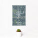 12x18 Kearney Nebraska Map Print Portrait Orientation in Afternoon Style With Small Cactus Plant in White Planter