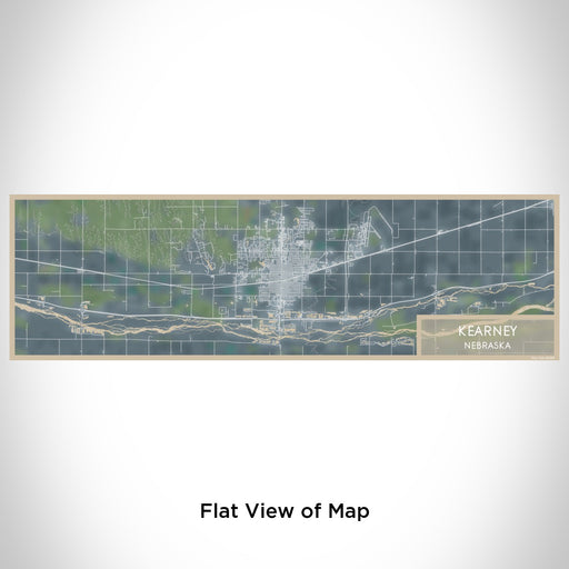 Flat View of Map Custom Kearney Nebraska Map Enamel Mug in Afternoon