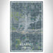 Kearney Nebraska Map Print Portrait Orientation in Afternoon Style With Shaded Background