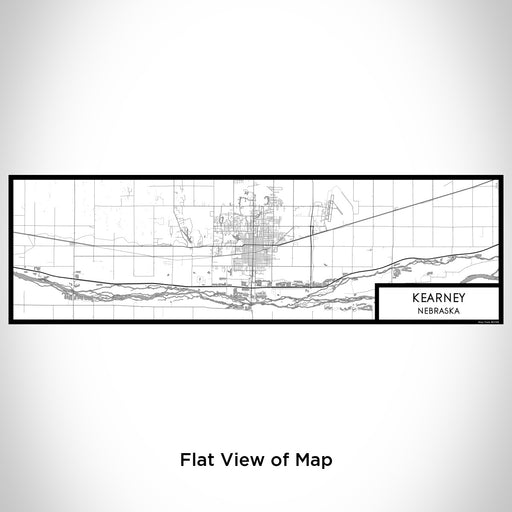 Flat View of Map Custom Kearney Nebraska Map Enamel Mug in Classic