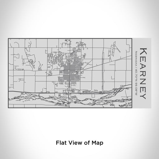 Rendered View of Kearney Nebraska Map Engraving on 17oz Stainless Steel Insulated Cola Bottle