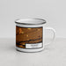 Right View Custom Kearney Nebraska Map Enamel Mug in Ember