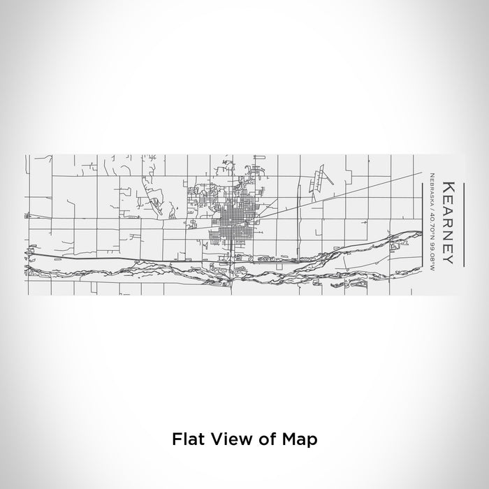 Rendered View of Kearney Nebraska Map Engraving on 10oz Stainless Steel Insulated Cup with Sliding Lid in White