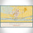 Kearney Nebraska Map Print Landscape Orientation in Woodblock Style With Shaded Background